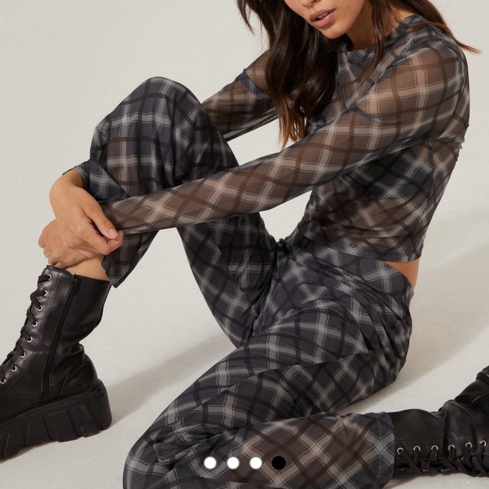 High waisted mesh pants from Nasty Gal.  Size 2.